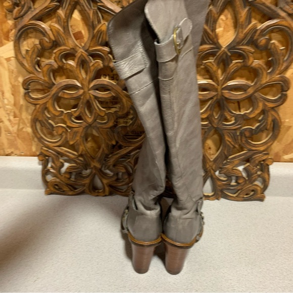 Boutique 9 BTCharissa gray leather knee boots - Picture 12 of 12